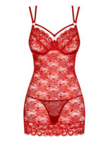 Profil 860-CHE-3 chemise & thong red  S/M