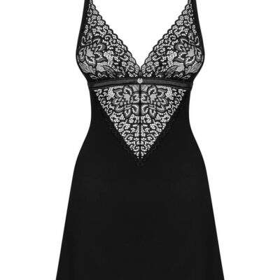 Cecilla chemise & thong black L/XL Exemple