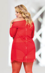 Pola Plus Size Red 2XL Exemple