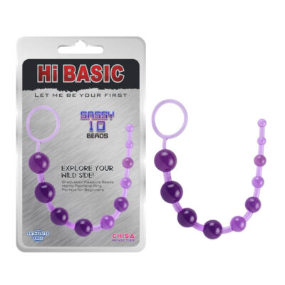 Sassy Anal Beads Purple - Bile Anale