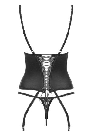 Laluna corset & thong black  S/M - Corsete