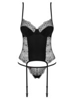 Sharlotte corset & thong black  S/M Exemple