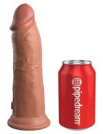 8" Dual Density Silicone Cock  Tan Exemple