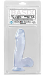 Basix Rubber Works 6.5 inch Dong With Suction Cup - Dildo