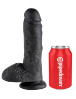 Profil King Cock 8 inch Cock With Balls Black