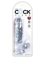 King Cock Clear 6" Cock with Balls Exemple