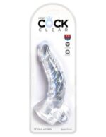 King Cock Clear 7.5" Cock with Balls Exemple