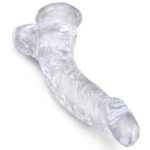 Dildo Cu Testicule King Cock Clear 7.5" Cock with Balls