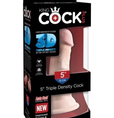 King Cock Triple Density 5" Cock - Flesh Exemple