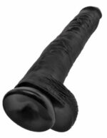 Dildo Cu Testicule King CockÂ 14 inch Cock With Balls Black