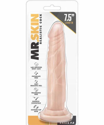 Mr. Skin Realistic Cock Basic 7.5 inch Beige Exemple