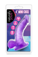 Naturally Yours 4 inch Mini Cock Purple Exemple