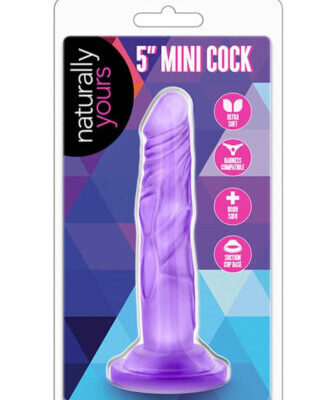 Naturally Yours 5 inch Mini Cock Purple Exemple