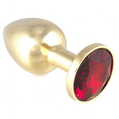 Butt Plug Metal With Crystal Red Exemple