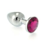 Profil Butt Plug Small Metal With Crystal Red