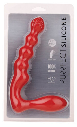 Purrfect Silicone Butt Plug Red - Dopuri Anale