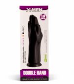 Dop anal Cu Ventuza X-MEN 10" Double Hand