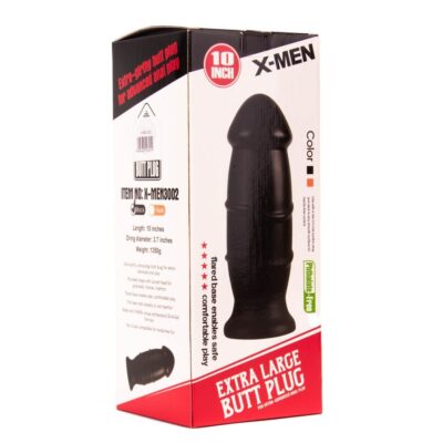 X-MEN 10 inch Butt Plug Black Exemple