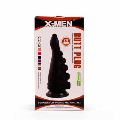 X-MEN 7" Butt Plug Black Exemple
