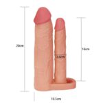 Add 2" Double Penis Sleeve Exemple