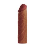 Prelungitor Penis Rezistent La Apă Pleasure X-Tender Penis Sleeve Brown 3