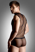 Net set - shirt and thong - black XL - Imbracaminte Barbati