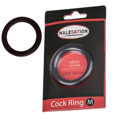 Malesation Silicone Cock Ring Black M Exemple
