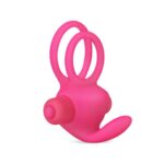 Profil Power Clit Duo Silicone Cockring Pink