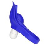 Inel Penis Cu Vibrații Power Clit Silicone Cockring Blue