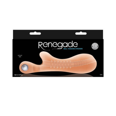 Renegade - Ball Tugging Stroker - White Exemple