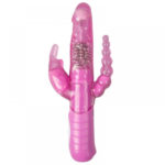 Vibrator Rezistent La Apă Rabbit Dual Pleasure Pink