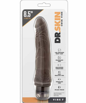 Dr. Skin Cock Vibe 7 Chocolate Exemple