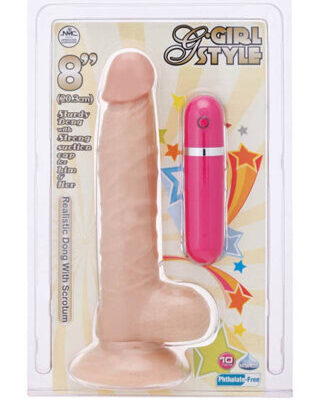 G-Girl Style 8 inch Vibrating Dong Exemple