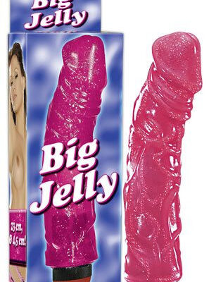 Vibrator Big Jelly Pink - Vibratoare Realistice
