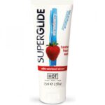 HOT Superglide edible lubricant waterbased - STRAWBERRY - 75ml Exemple